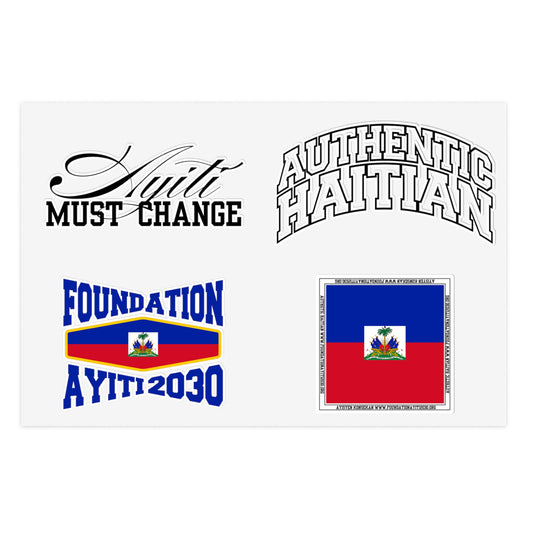 Haitian Pride 4 Piece Sticker Sheets