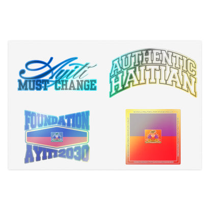 Haitian Pride 4 Piece Sticker Sheets