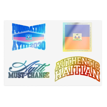 Vibrant Haitian Pride Sticker Sheet Bundle - 10pcs for Home & Celebrations
