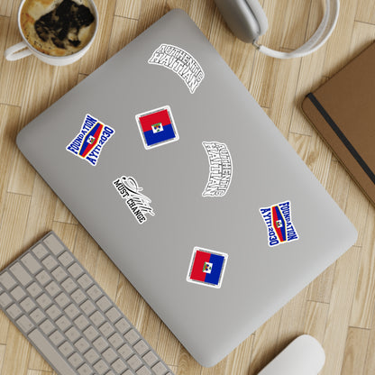 Vibrant Haitian Pride Sticker Sheet Bundle - 10pcs for Home & Celebrations