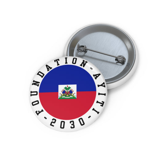 Foundation Ayiti 2030 Haitian Flag Pin Buttons