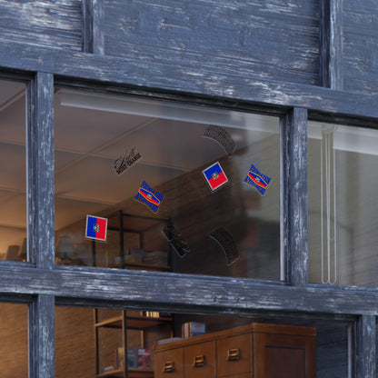 Vibrant Haitian Pride Sticker Sheet Bundle - 10pcs for Home & Celebrations